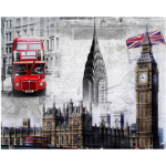 T&auml;ielik 5D Teemantmaaling Linnavaatega Mosaiik Teemanttikandid Ristpistes Kodukaunistus K&auml;sitsi valmistatud 25x30cm