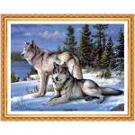 Teemantmaaling Teemantmaal Ristpistes Loom T&auml;is&uuml;mmargune Teemanttikandid Hunt 20X30CM