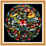 Teemanttikandid lootos, &uuml;mmargune kivikivi, DIY teemantmaal, ristpistes, teemant, kaunistus 20X30CM