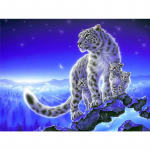 Teemanttikandid valge tiiger t&auml;isteemantmaal ristpistes 5D teemantmosaiik 20X30CM