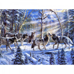 Teemantmaaling 5d t&auml;isnurkne puur Metsik Hunt Teemanttikandid Lumi Ristpistes Loomamosaiik Pilt J&otilde;ulukingitus Mosaiik K&auml;sit&ouml;&ouml; Kodukaunistus Full Round (20X30CM)