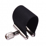Muslady Saxophone Ligature Kompaktne vastupidav saksofoni ligatuur altsaksofoni metallist huulikule must