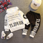 S&uuml;gissed beebiriided lapsed poisid t&uuml;drukud spordikirjad kapuutsid P&uuml;ksid 2tk/komplekti V&auml;ikelaste aktiivsed riided imikute ja laste dressid 120cm