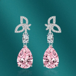 SACE GEMS Klassikaline vasesulamist tsirkoon K&otilde;rvar&otilde;ngad Naiste Ehted Pulmalubadus Peokink roosa