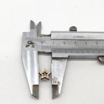 100 TK Puidust k&auml;sit&ouml;&ouml; Viieharuline t&auml;ht &otilde;&otilde;nes puitlaast k&auml;sitsi valmistatud aksessuaarid isetegemise tarvikud 10mm 100pcs