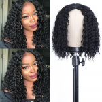 XINRAN Long Afro Kinky lokkis parukad mustanahalistele naistele Deep Wave parukas Cosplay pehmest kuumakindlast kiust Daily 13 15 26 30  parukad