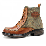 Johnature ehtsast nahast kingad naiste saapad &uuml;mmarguse ninaga retro k&auml;sitsi valmistatud t&otilde;mblukuga &otilde;mblemine, kokkuv&otilde;tlikud pahkluu platvormsaapad 36 pruun