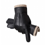 Meeste puuteekraaniga nahkkindad ratsutamine s&otilde;itmine tuulekindel &auml;ri lihtne lambanahk pluss samet soe L must