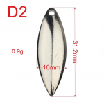 20 tk Nikkelterasest Paju Spinner Smooth Finish DIY Spinner S&ouml;&ouml;t P&uuml;&uuml;gilandid K&auml;sit&ouml;&ouml;tarvikud Metallist Jig Lanre D2