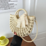 Yogodlnsi suvine &otilde;lgedest kott naistele Suure mahutavusega kootud k&auml;ekott Puhkuse mere&auml;&auml;rne rannakott vabaaja ostukorv rotangist 17*8*27cm