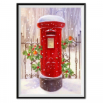 Teemantmaaling T&auml;isteemantj&otilde;ulu kirjakast lumepostkast Teemantkleebis Teemantmosaiik Kodukaunistus isetegemine K&auml;sitsi valmistatud 30X40cm