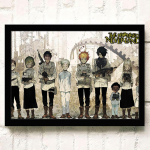 Teemanttikandid Promised Neverland 5D DIY Teemantmaal Ristpistes Rhinestone Full Round 20X30CM