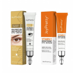 JoyPretty 4PCS Eye Cream Set Anti Dark Circle Removal Silmakotid Seerum Kortsudevastane Vananemisvastane Niisutav Valgendav Silmade Nahahooldus oranž/kollane