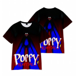 Poppy Playtime T-s&auml;rgid Huggy Wuggy Horror Game Multikad 3D Print poiss/t&uuml;druk O-kaelusega mood T-s&auml;rk Lapsed Poisid T-s&auml;rgid Topid Riietus 100CM