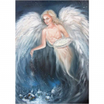 5D DIY Teemantmaaling Ingel Lumine Teemanttikandid T&auml;ismosaiigikomplektid Ristpistes Kodukaunistus K&auml;sitsi valmistatud kingitused Round 20x30cm