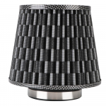 Universaalsed 3-tollised suure vooluga autotarvikud Sport Power Mesh Cone 76MM induktsioonikomplekt k&uuml;lma &otilde;hu sisselaskefilter Auto &otilde;hufiltrid must