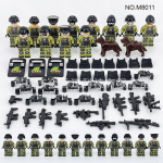 12 tk M8011 terrorismivastane erimeeskonna linnapolitsei minifiguur v&auml;ikestest osakestest ehitusploki m&auml;nguasi