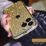 Glitter Diamond metallist kaitseraua &uuml;mbris Rhinestone Bling kate iPhone 14 13 12 Pro Max 12 Mini 6 7 8 Plus X Xr Xs Max 11 Pro Max &uuml;mbrisele iPhone 14 Pro Max