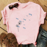 Letter Butterfly Tee Top Moodne T-s&auml;rk Riietus 90ndate stiil Trend vabaaja l&uuml;hikeste varrukatega naiste printimine Naiste graafiline T-s&auml;rk S