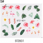 3D DIY Lehtk&uuml;&uuml;nte kaunistused Roos Lilled Loomad Kleebised Nail Art Kleebised Kleebised Manik&uuml;&uuml;r Decor