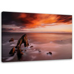 L&otilde;uendiprint Sea Nature Sky 60x40 roosa