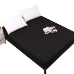 100% pol&uuml;estrist veekindlad voodilinad Voodikaitsemadratsi kate elastse ribaga voodikattega kattemadrats ilma padjap&uuml;&uuml;rita 80cmX200cmX30cm Sheet