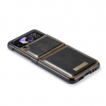 Kukkumisvastane nahast telefoni koti&uuml;mbris Samsung Galaxy Z Flip4 Flip 4 Flip3 Flip 3 5g S&otilde;rmej&auml;ljeta matt kate for Samsung z Flip 3 roosa