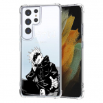 Jaapani Anime Jujutsu Kaisen l&auml;bipaistev telefoni&uuml;mbris Samsung S10 S20 Fe S21 S22 S8 S9 Plus S21ultra S22ultra p&otilde;rutuskindlad Fundas kaaned Samsung S21 Plus