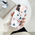 Karikakujuline lilleline l&auml;bipaistev telefonikott Xiaomi Redmi Note 12 7 8 9 8t 11t 8 10 Pro 9s 10s 11 11s jaoks, Mi 9a 9 9c 9t 10 10c K40 jaoks Redmi 10C