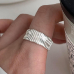 Foxanry ebakorrap&auml;rased geomeetrilised s&otilde;rmused naistele Paarid Vintage mood Minimalistlik s&uuml;nnip&auml;evapidu Ehted Aksessuaarid Kingitused 17mm h&otilde;be