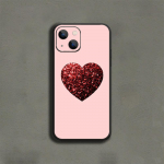 Kuldne roosa Glitter Heart telefoni&uuml;mbris iPhone'ile Samsung Galaxy Redmi Xiaomi Oppo OnePlus Note SA 7 8 9 10 11 12 13 14 20 21 22 23 53 54 Pro Max Ultra iPhone 6 or 6S