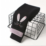 T&uuml;drukute P&uuml;ksid S&uuml;gis- ja Talvised Multikad Kassipoeg Tikandid P&uuml;ksid Polsterdatud Retuusid Puhast puuvillast Fliisist Soe Elastne V&ouml;&ouml;koht 100 must