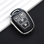 TPU Car 2/3/4 nuppudega v&otilde;tmekohver Fob Shell Toyota Aqua Ractis Vitz RAV4 HiAce Land Cruiser 2010-2019 kaanehoidja v&otilde;tmehoidja jaoks 2 Button Key Case valge