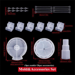 DIY lauaarvuti kaunistused, epoks&uuml;vaiguvormid, kristallist p&ouml;&ouml;rlevad lendavad toolid, karussell, kiiklaud, kaunistused, ehted, silikoonvormide komplektid Mold&Accessories Set