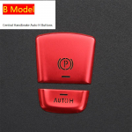 Car Styling For BMW 5 series G30 X3 G01 X4 G02 6gt G32 Aluminium Alloy Drive Center Multimedia Buttons switch Cover Sticker B Model Silver