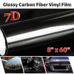 7D Carbon Fiber Vinyl 20CM x 152CM Car Wrap Sheet Roll Film Wrap Sticker Motorcycle Automobile Styling Auto Decals must