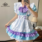 S-5XL suures suuruses teenija &Uuml;liarmas suur kaarjas Lolita kleit Roosa Sinine armas kleit Naine Mood vabaaja Lolita peokleit Cosplay armas kleit 4XL sinine/lilla