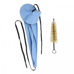 Mikrokiust sinine saksofoni sisekambri puhastuslapp ja naturaalsete harjastega huulikuhari klarnetile/sarvele/saksofoni puhkpillidele