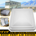 14 ;x14 ; Universaalne asendushaagise ventilatsiooniava kate haagise haagisele valge ventilatsiooniava valge PP plastikust UV-kindel gray