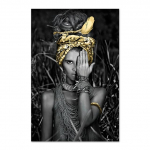 Etniline stiil Naine Kunst Pilt Print L&otilde;uendimaal Mustvalge Figuuriplakatid ja Prindid Moodne kodu elutoa sisustus 20x30cm