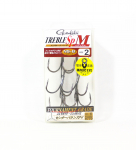Gamakatsu 67813 Treble Hook SP M must, suurus 2 (2687)