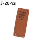 20 tk V&auml;rvilised sildid armastusega &Otilde;mblemine K&auml;sit&ouml;&ouml; m&uuml;tsi jaoks Teksasekott PU nahast K&auml;sitsi valmistatud aksessuaarid