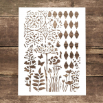 A4-suuruses dekoratiivsed korduvkasutatavad harlekiini &scaron;abloonide &scaron;abloonide maalimise &scaron;abloonid isetegemiseks k&auml;sit&ouml;&ouml;ks Scrabooking maalimiseks puidule, l&otilde;uendile, p&otilde;randale, seinale ja plaatidele