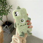 Cartoon Monster Fur telefoni&uuml;mbris Samsung S23 S22 Ultra S20 S21 FE A14 A24 A34 A54 A13 A23 A33 A53 A12 A22 A32 A52 A31 A51 A71/Redmi Note12 11 10s samsung A53 roheline