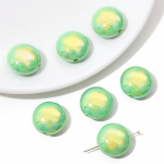 Akr&uuml;&uuml;liga kaetud v&auml;rvilised Macaron mitmev&auml;rvilised kreemkarud helmed kaelakee k&auml;ev&otilde;ru k&otilde;rvar&otilde;nga ehete valmistamiseks flower roosa