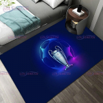 Jalgpalli 3D-jalgpallipildid vaip Ljalgpalliv&auml;ljaku printimisvaibad magamistoa elutoa vaip Kodu sissep&auml;&auml;su uksematt Lastetoa vaip 160cm x 200cm