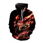 Uued Anime Hoodid Demon Slayer Kimetsu no Yaiba 3D Print Kapuutsiga dressipluus Mehed Naiste Mood kapuuts Hip Hop Unisex Pullover Coat S