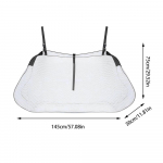 Basseini hoiukott Suure mahutavusega t&auml;ispuhutavad m&auml;nguasjad V&otilde;rgusilma korraldaja ujumisr&otilde;ngas rippuv v&otilde;rkkott Jalgpall Korvpallikott 30*30*1cm must