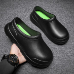 Meeste ja naiste kokakingad EVA s&uuml;stiga libisemisvastased mugavad k&ouml;&ouml;gijalatsid Aiakingad Veekindlad sandaalid &Otilde;likindlad libisevad t&ouml;&ouml;jalatsid 35 must