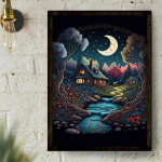 5D DIY Teemantmaal Kummaline maja ristpistes komplekt Mosaiik Teemanttikandid Roos T&auml;isringi kandiline puur Kodukaunistus Round 30x40cm